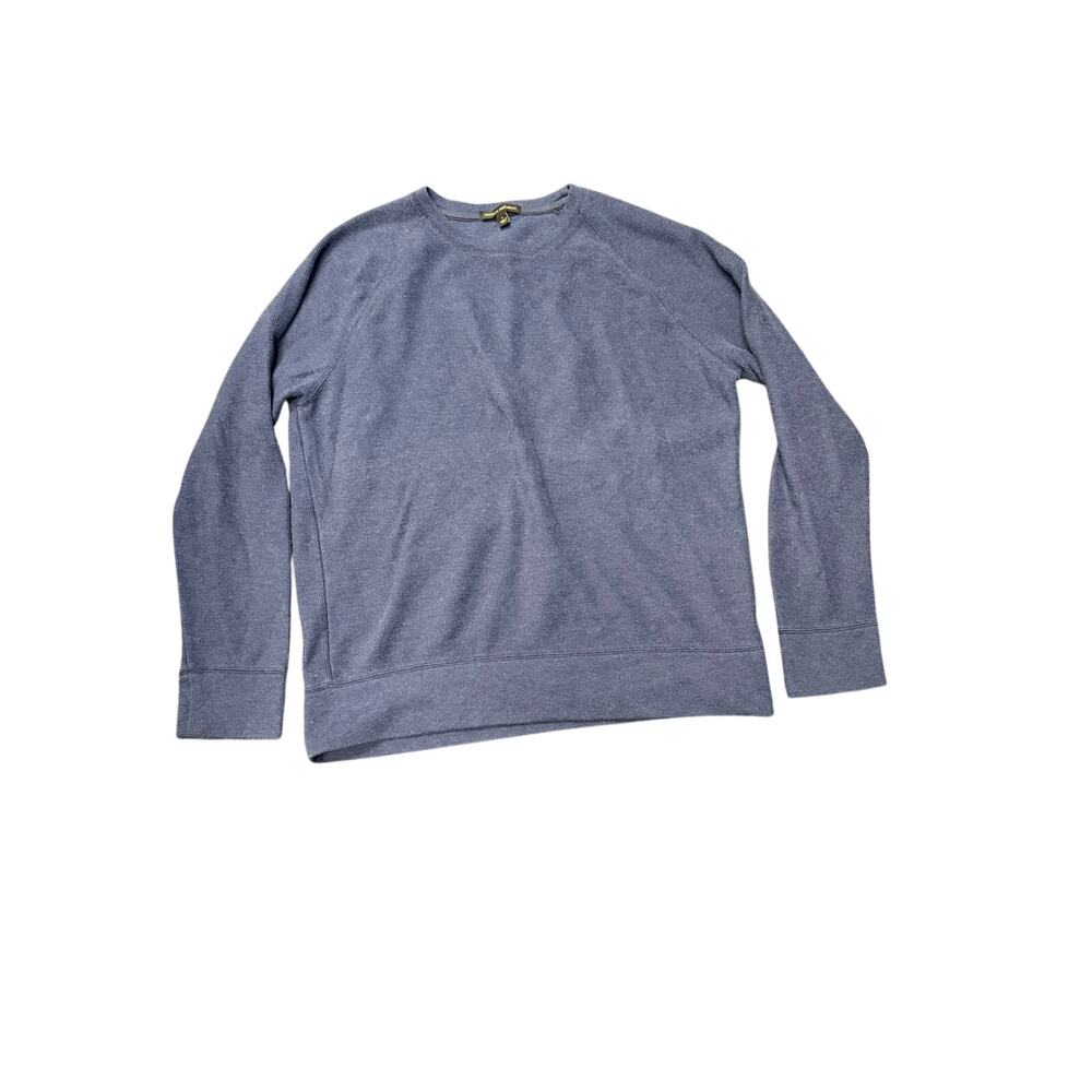 Banana Republic Men's Blue Waffle Knit Raglan Sweatshirt Size L